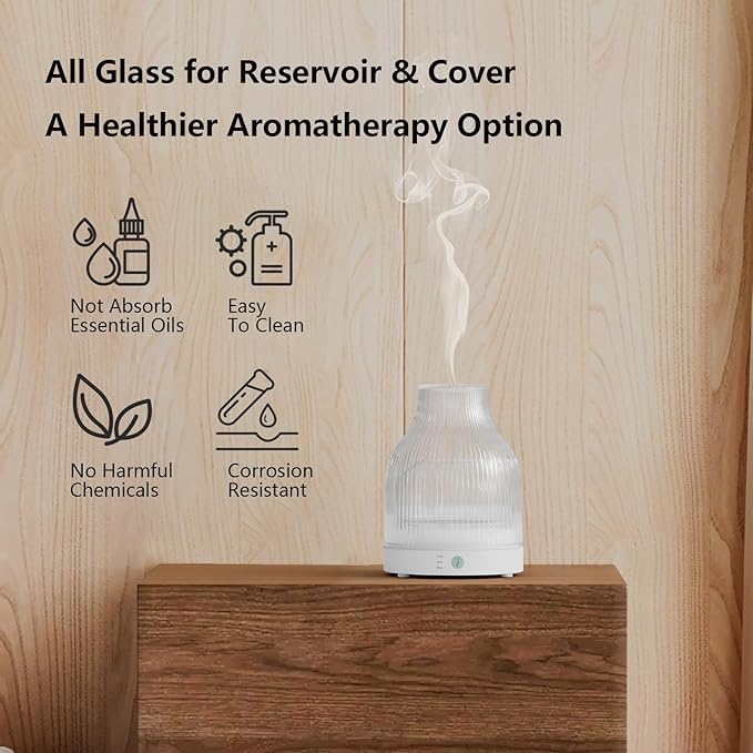 SOICARE Diffuser,USB Plug-in Car Portable Aromatherapy Diffuser,Essential Oils for Diffusers with 7 Colors Lights 2 Switch Mode Waterless Auto Off for Car Home Office Room (One Button Control)