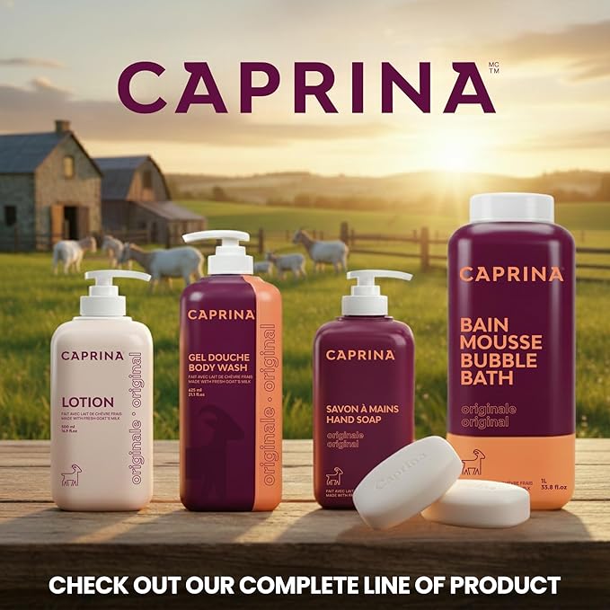 Caprina Fresh Goat’s Milk Bar Soap, ORCHID, 5 oz (141 g), Pack of 1, Moisturizing Goat Milk Soap Bar with Vitamins A, B2, B3