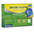 Ulensy Corn Remover Pads for Feet Toes: 30-Pack Salicylic Acid Extra Strength Treatment - Fast Effective Medicated Bandages for Kids Adults Seniors Teens Athletes Runners Hikers Workers Men Women