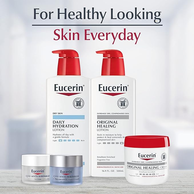 Eucerin Original Healing Rich Body Lotion for Extremely Dry, Compromised Skin, Mothers Day Gifts, 6.9 Fl Oz Bottle