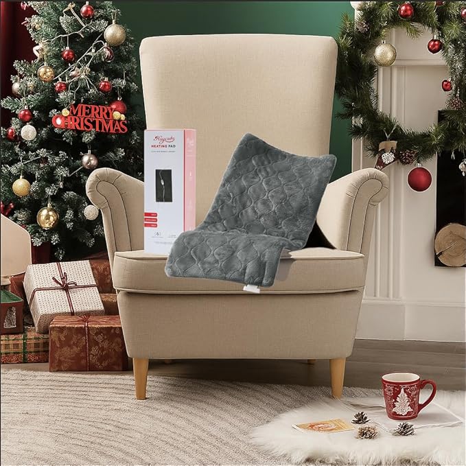 Heating Pad for Back Pain Relief fsa Eligible Items only List 12 x 24, Portable Heating Pad for Shoulder, Neck, Cramp, Menstrual Pain, with Upgraded 4 Timer & 6 Temperature Controller