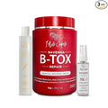 I Belli Capelli Ravenna B-tox Hair Smoothing Treatment with Deep Cleansing Shampoo and Repair Oil – Complete Straightening System for All Hair Types