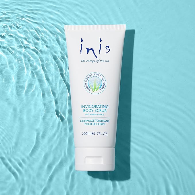 Inis the Energy of the Sea - Scented Body Scrub for Women and Men, Exfoliating Scrub with Irish Moss, Pumice and Sea Minerals, Moisturizing Body Polish for Soft Smooth Skin, 7 oz