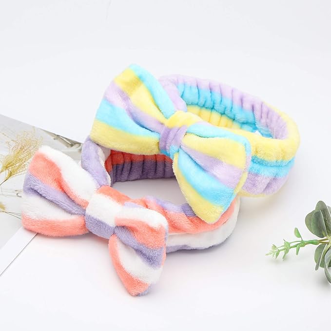 3 otters 8-Pack Spa Headband, Stocking Stuffers for Women Teen Girls, Mom, Girlfriend, Makeup Headband for Washing Face, Skincare, Spa Gifts Basket Party Supplies