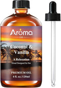 Coconut Vanilla Essential Oil 4fl.Oz - Essential Oils for Diffusers for Home & Aromatherapy - Vanilla Oil for Diffuser, Scented Oils for DIY Soap, Candle Making