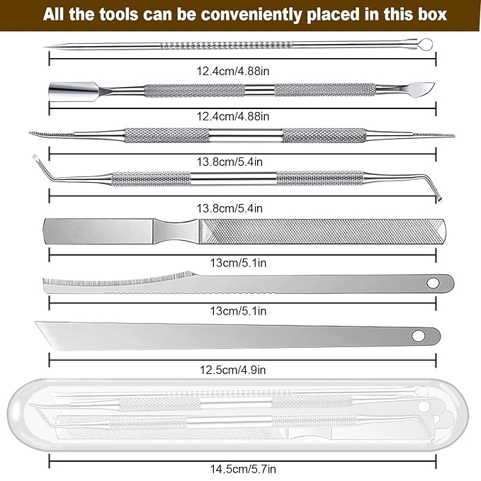 10PCS Toenail Clippers Tool, Ingrown toenail Tool, Professional Thick & Ingrown Toe Nail Clippers for Men & Seniors(red)