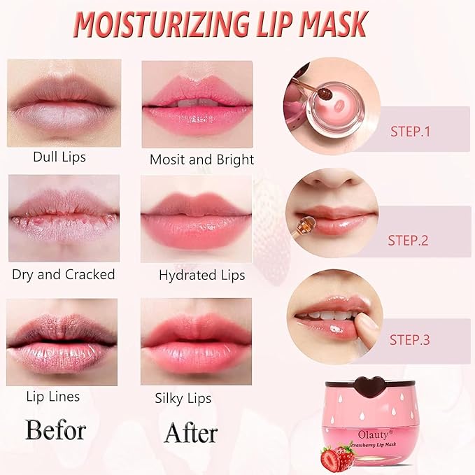 8 PCS Bee Lip Balm Honey Pot, Honey Lip Balm Bulk, Moisturising Sleep Lip Mask Overnight with Sticks, Reduce Lip Lines, Bulk Gifts, Mothers Day Gift, Teacher Gift, Party Favors for Women