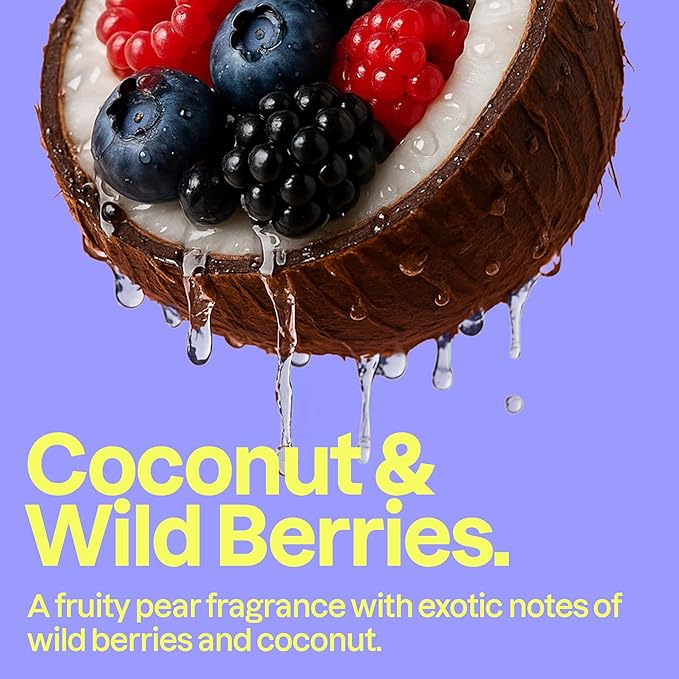 ATTITUDE Bubble Bath, EWG Verified, Plant and Mineral-Based, Dermatologically Tested, Vegan Body Care Products, Coconut & Wild Berries, 16 Fl Oz