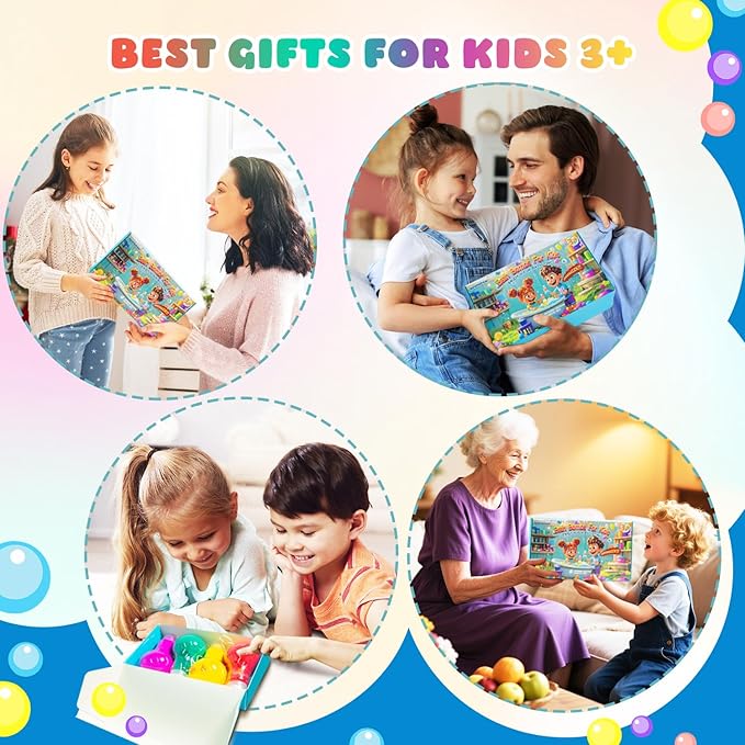 Potions Bath Bombs for Kids, Boys & Girls Teen Mothers Day Gifts from Kids, 4 Pack Colorful Fizzy Bubble Bath for Fun and Educational Bath Time, Cool Foam Explosion Bath Toys for Kids Ages 3-12