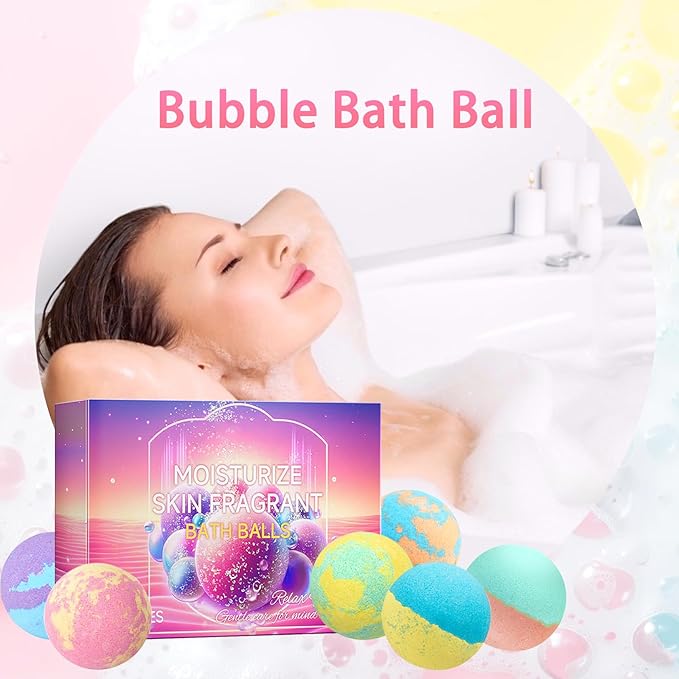 Bath Bombs Salt Balls,18 Natural Handmade Bath Bomb Kit,Organic Bathbombs with Rosemary Lemon Rose,Perfect for Bubble Spa Bath,Birthday Gifts for Boys, Girls