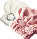 Jseng 2PC Microfiber Hair Drying Caps Large, Extreme Soft & Ultra Absorbent, Fast Drying Turban Hair Wrap Towels Thick Fluffy for Women