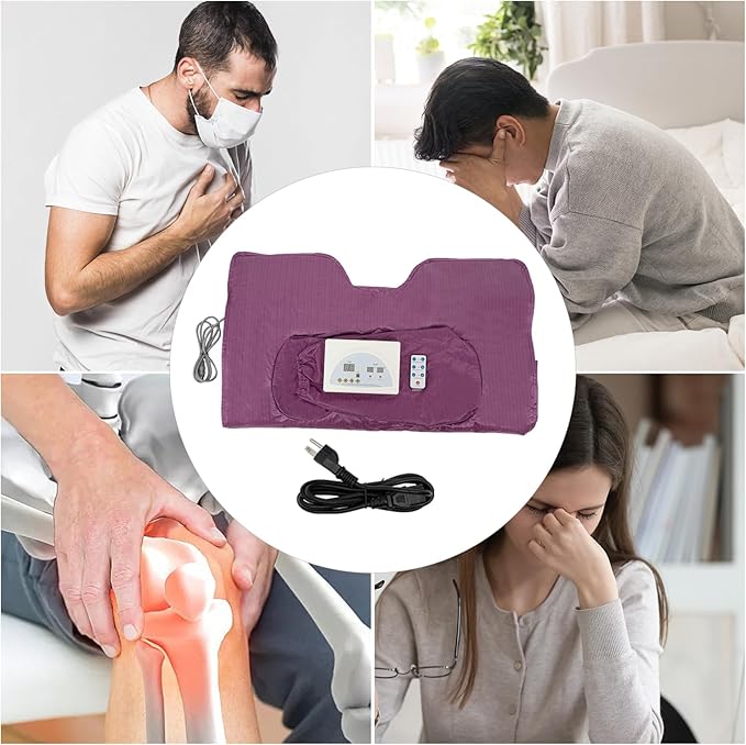 Portable Sauna Blanket Infrared Sauna Blanket with Sleeves and Remote Control