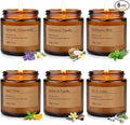 6-Pack Scented Candles for Home, 3.5 Oz Soy Wax Candles Gift Set with Lavender Chamomile & Eucalyptus Mint for Brithday Gifts Women, Mothers Day