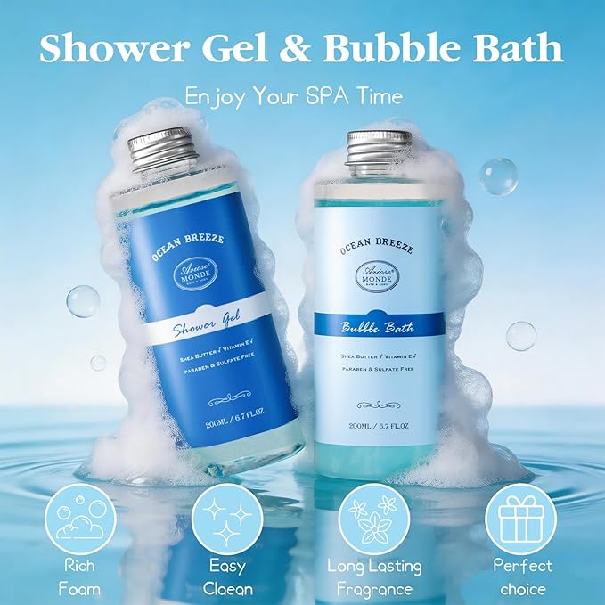 Birthday Gifts for Women & Men, 9Pcs Spa Gifts for Women Self Care Relaxation Bath Set w/ Blanket, Mothers Day Christmas Aniversary Think of You Get Well Soon Care Package for Mom Her Sister Wife