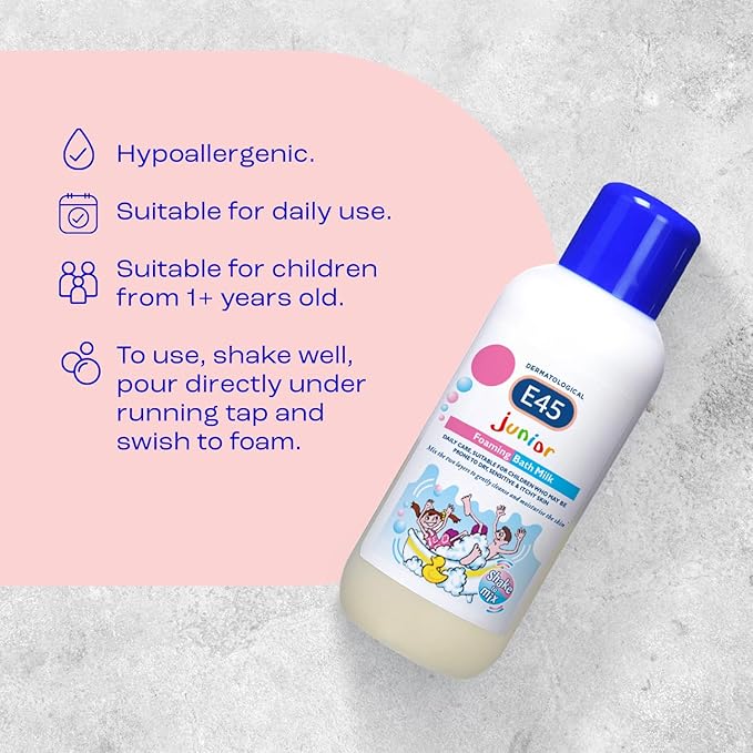 E45 Junior Foaming Bath Milk 500ml