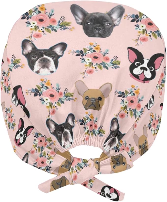 JoyLamoria Novelty Printed Cap with Sweatband Women Men Adjustable Tie Back Hats for Paiting