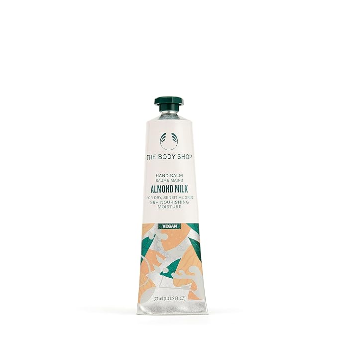 The Body Shop Almond Milk Hand Balm – Moisturizes and Protects Sensitive Skin – 1.0 Fl Oz