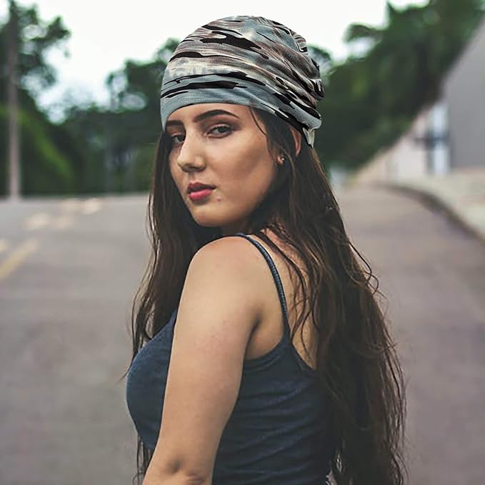 Women's Summer Beanie for Men Hat Boho Hats Adult Dwarf Hats Chemo Cap Cancer Headwear Caps Baggy Skull Sleep Cap Nightcap