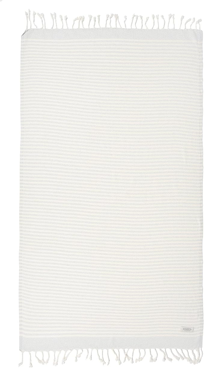 Personalized Embroidered Beach Towel | Throw Blanket, Easy Carry Sand Free, Highly Absorbent, Quick Dry, Turkish Towels for Camping Bath Sauna Beach Gym Pool Yoga SPA by Lahammam, Shiran, Gray