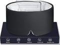 LOVE EYE Dual Side Sleep Mask, Ice Silk Eye Sleeping Mask & Blindfold with Adjustable Strap, Warm and Cool Side Total Blackout Eye Covers for Women Men Sleep Travel Nap (Black)
