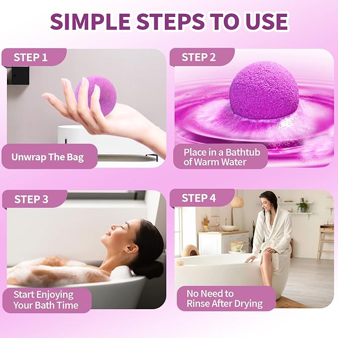 Bath Bombs for Women & Men, Basket Set for Mothers Day Gifts for Mom, 24-Pack Handmade Natural & Organic Essential Oil Bath Bomb, Spa Relaxing Teacher Appreciation Gifts for Wife Girlfriend