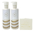 Bath & Body Works Sensitive Skin Milk Fragranced 2 Pack Body Lotion Bundle with a Natural Oats Soap - Full Size