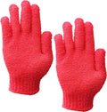 IBLUE Shower Gloves,Double Sided Exfoliating Bath Body Scrub Gloves For Women & Men Deep Clean Skin Spa Bathing,#P207