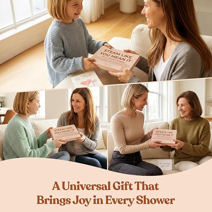MESMOS 6 Assorted Shower Steamers Aromatherapy, Gifts for Moms Who Have Everything, Birthday Presents, Good Things & Unique Gifts for Mom from Daughter & Son, Relaxation Self Care Mom Gift Items