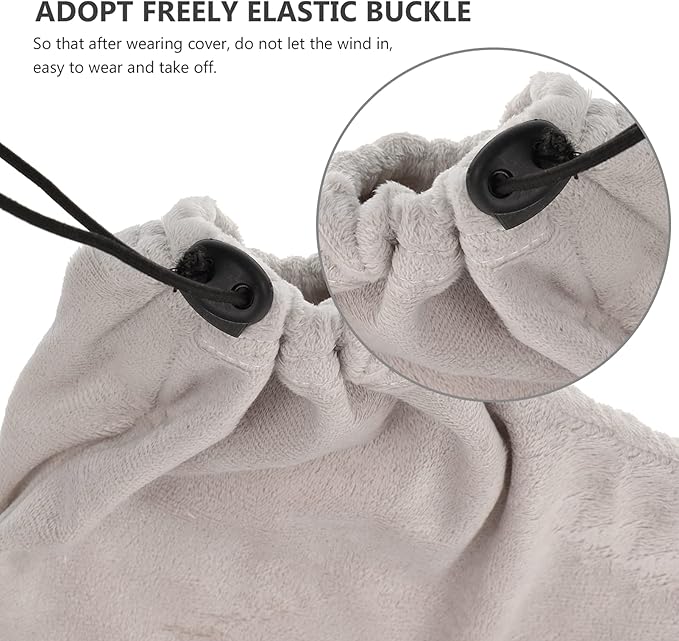 Beaupretty 3 Pairs Wamer Mitts Thermal Cloth Terry Beauty Wraps Hot Cotton Cover Booties Moisturizing Covers Tools Machine Kit for Bags Warming Work Foot Insulated Liners Hand Spa Bath Wax