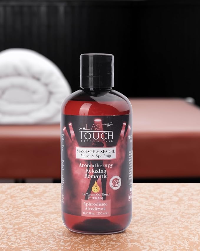 Massage Oil for Couples – Sensual and Relaxing Aromatherapy Body Oil – Romantic Massage for Home Spa & Stress Relief – Massage Oils for Date Night - Aphrodisiac Massage Oil - 8.45 Fl Oz