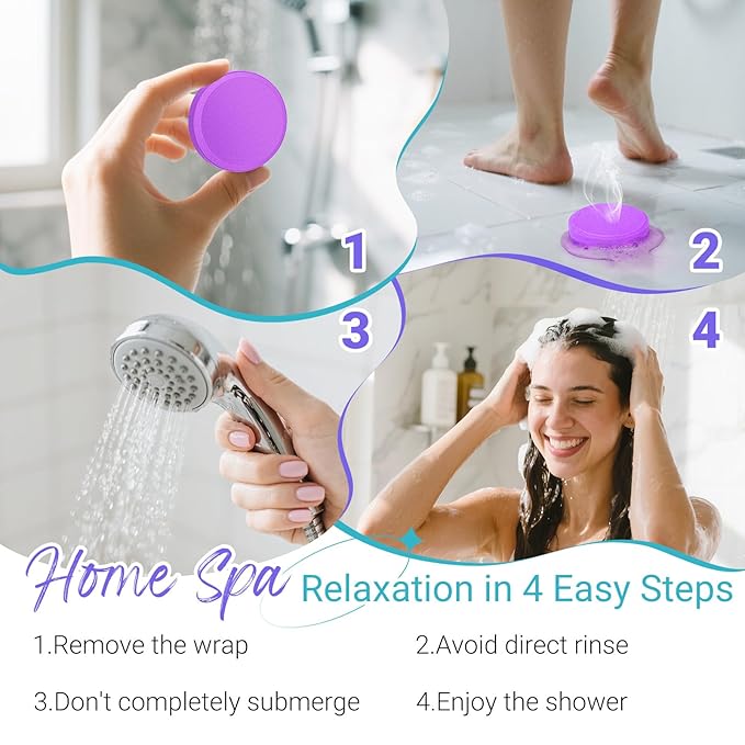 Shower Steamers Aromatherapy - sanyi Birthday Gifts for Women Teen Girl, Mothers Day Gifts for Mom, Teacher Appreciation Gifts, Shower Bombs with Natural Essential Oils Self Care