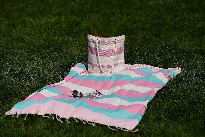 Cerberus Turkish Beach Towel Peshtemal Blanket -%100 Cotton Pestemal Towel for Bath, Gym, Pool, Spa and Sauna, Set of 6 by Ali