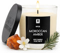 Lulu Candles | Moroccan Amber | Luxury Scented Soy Jar Candle | Hand Poured in The USA | Highly Scented Long Lasting (6 Oz.)