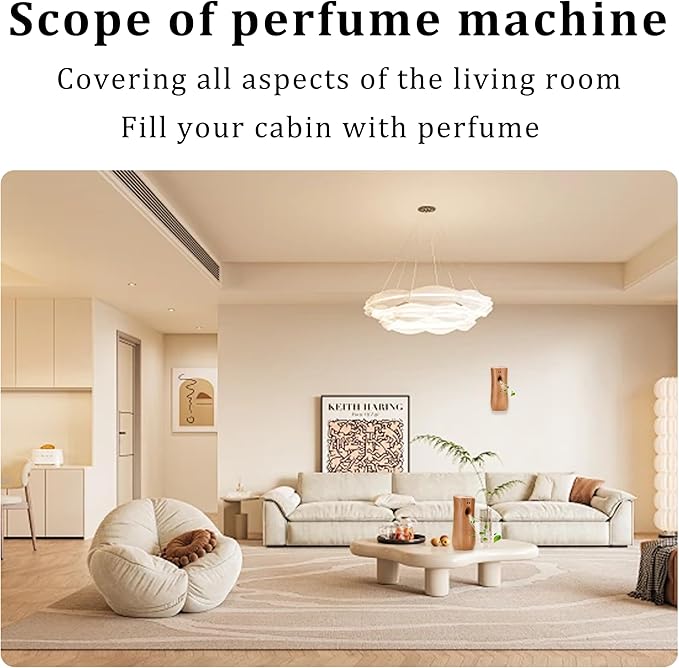Automatic Air Freshener Spray Dispenser (8-Pack), Free Standing or Wall Mounted Adjustable Aromatherapy Machines for Home, Indoor, Bathrooms, Offices, Hotels and Commercial Places (Wood, 001)