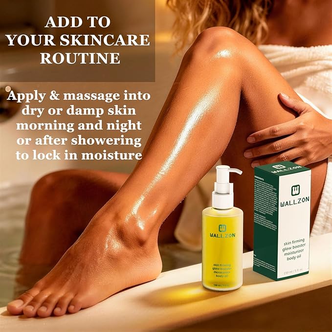 Undaria Extract Body Oil 5 Oz - Seaweed & Botanical Oil for Skin, Visibly Firming, Elasticity Improving, Deeply Moisturizing, Clean Lightweight Non-Greasy, Scented