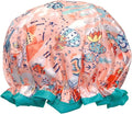 allydrew Reusable Women's Waterproof Shower Caps for Long Hair, Desert Fun