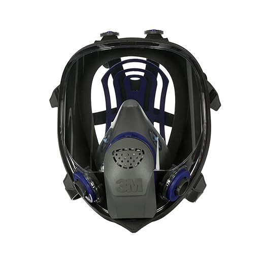 3M Ultimate FX Full Facepiece Reusable Respirator, FF-403, NIOSH, ANSI, Six-Strap Harness for a Secure Comfortable Fit, Cool Flow Valve, Passive Speaking Diaphragm, Large
