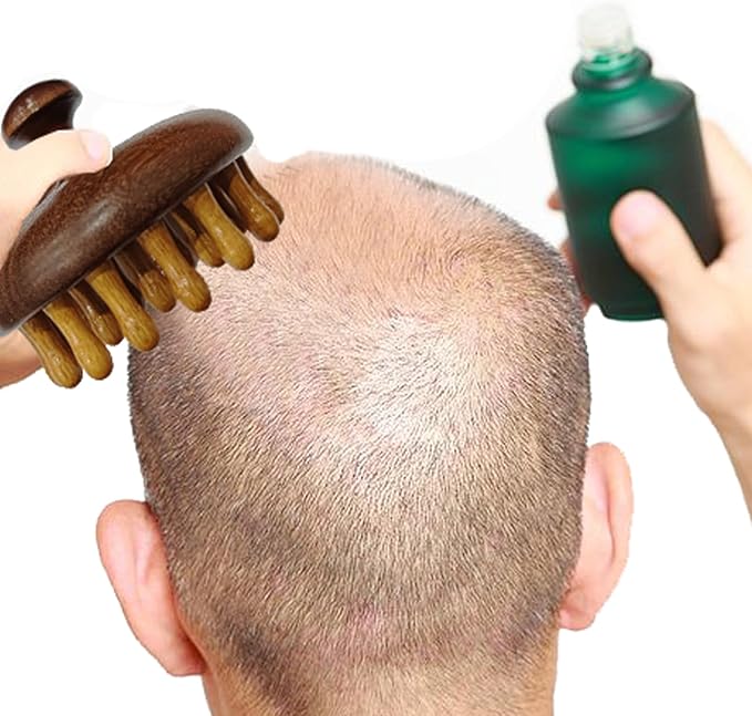 3PCS Multi-Functional Full Body Massager Tool Set for Head, Face, Nose, Eyes, Jaw, Neck, Arm, Shoulder, Leg, Feet, Wooden Scalp Massage Comb for Head, Gua Sha Brush for Women Men, Hair Growth Massage