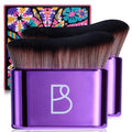 BS-MALL Self Tanning Body Brush Makeup Brushes Set of 2 – Multi-Purpose Body Brush & Ultra-Soft Synthetic Bristles, Perfect for Face & Body Application & Travel & Daily Use (Bright Purple)