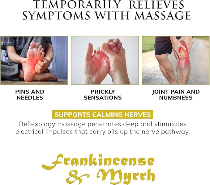 Wise Men Healing Balm with Myrrh and Frankincense Essential Oils for Soothing Nerve Relief Massage
