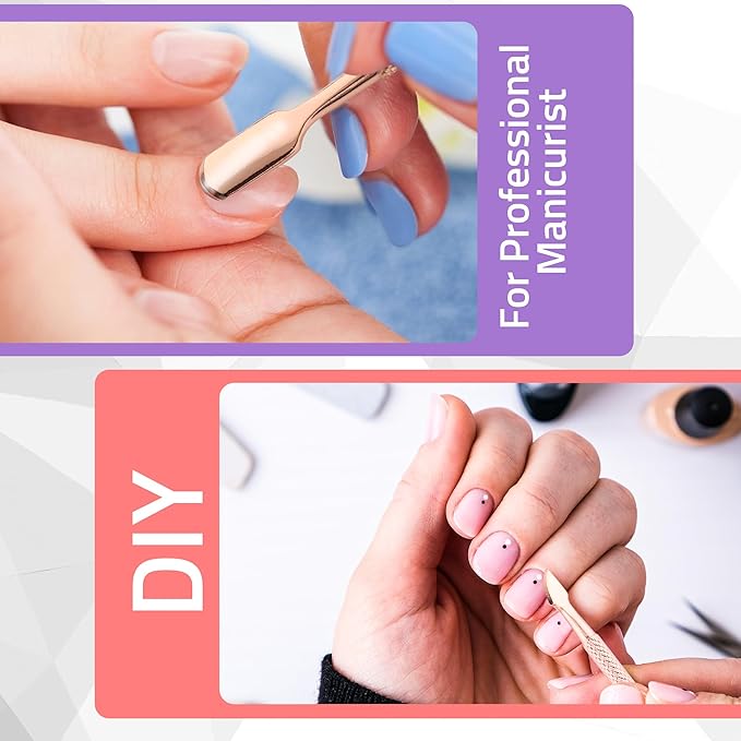 Utopia Care Cuticle Trimmer with Pusher, Nail Trimmer Set, Professional Manicure & Pedicure Kit, Cuticle Remover Tool Kit, Rose Gold