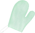 Exfoliating Glove Bath Mitt -Exfoliating Gloves for Shower, Body Scrubber for Deep Cleansing, Quick Drying Bath Gloves (Green)