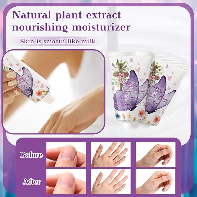 50 Pack Christian Hand Lotion Bulk Gifts for Women Mother's Day Gifts Bible Mini Travel Hand Lotion for Women Church Appreciation(Vibrant)