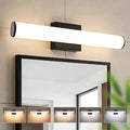 Bathroom Light Fixtures Over Mirror 22IN, 19W 5CCT Dimmable Modern Vanity Lights,Black Bar Vanity Light for Bathroom Mirror Restroom, Wall Light Fixtures Vanity Lighting