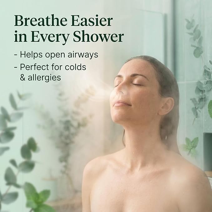 REVIV Shower Steamers Aromatherapy (15 Pack) - Eucalyptus Mint Shower Tablets for Sinus Relief & Stress Relief - Self Care for Busy Women, Home Spa Shower Bombs, Gift for Women & Men