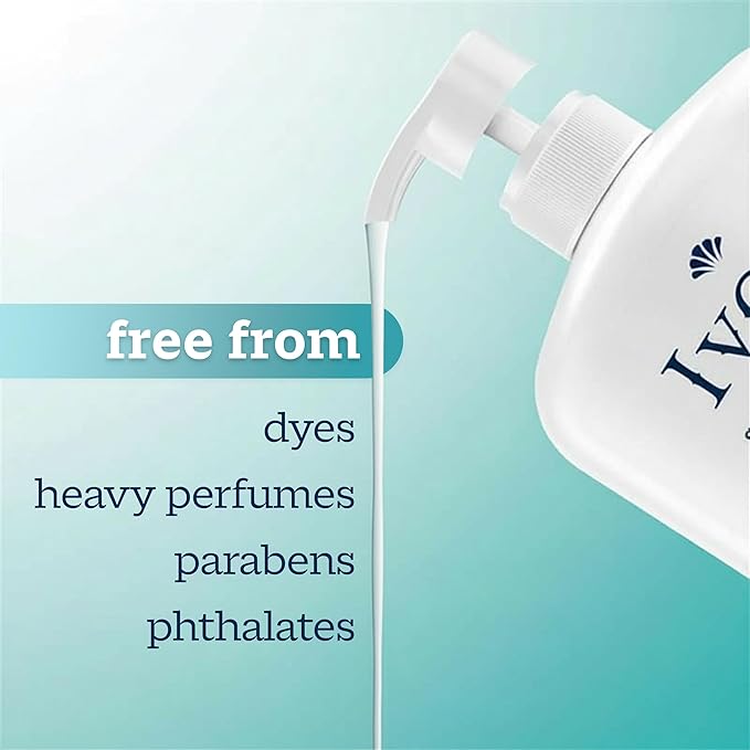 Ivory Body Wash, Designed for the Whole Family, Gentle Formula, Free of Dyes Heavy Perfumes Parabens Phthalates & Silicones, Designed for Skin's pH, Fragnance-Free, 35 oz