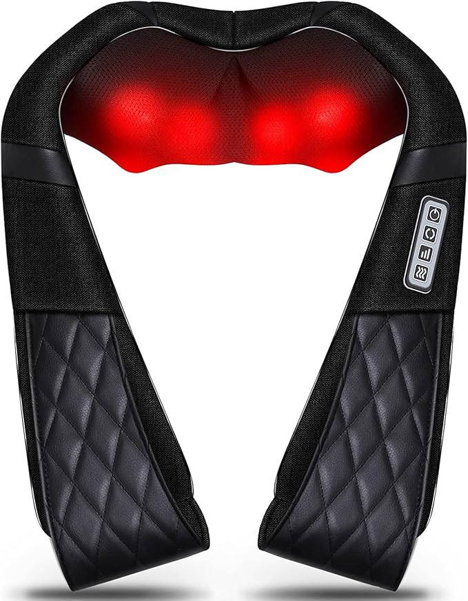 VIKTOR JURGEN Gifts for Women & Men, Shiatsu Neck and Shoulder Massager with Heat Deep Tissue Kneading Sports Recovery Massagers for Back, Foot, Relaxation Gifts for Wife, Husband, Him, Her