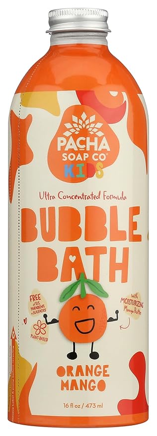 PACHA SOAP Kids Orange Mango Bubble Bath, 16 FZ
