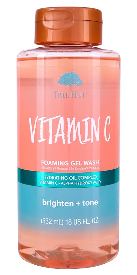 Tree Hut Vitamin C Wash, Gently Cleanses and Leaves Skin Looking Fresh and Radiant, Body Wash, 18 Fl Oz