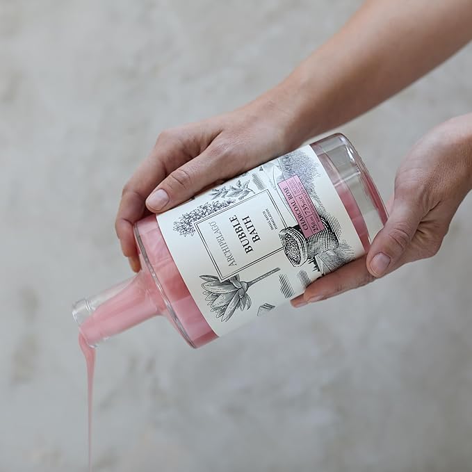 Archipelago Botanicals Luxury Charcoal Rose Bubble Bath, Moisturizing and Hydrating Gentle Bubble Bath, Detoxify, Restore and Soothe All Skin Types, 25 oz